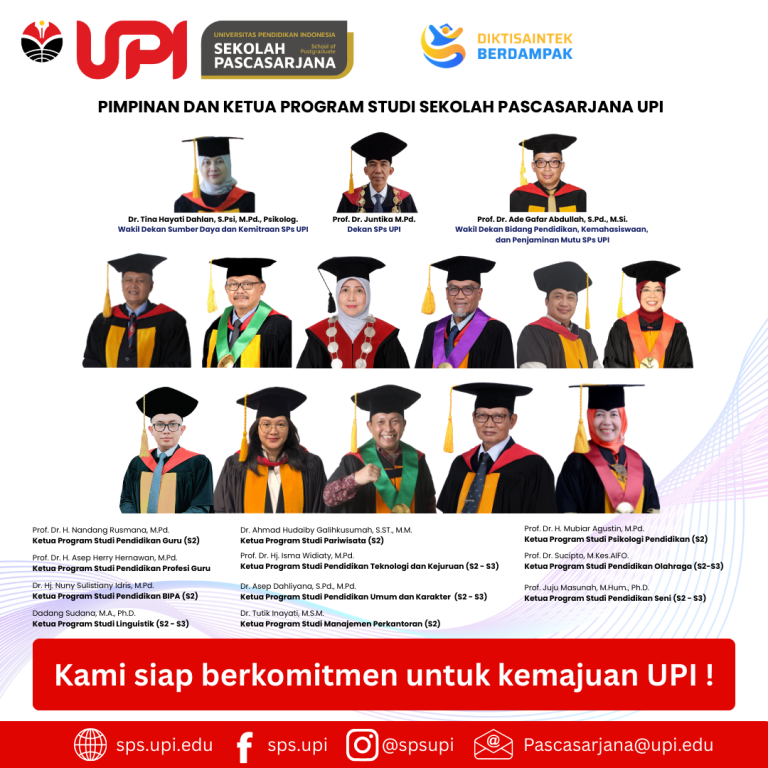 Pelantikan Pimpinan dan Ketua Program Studi Sekolah Pascasarjana UPI