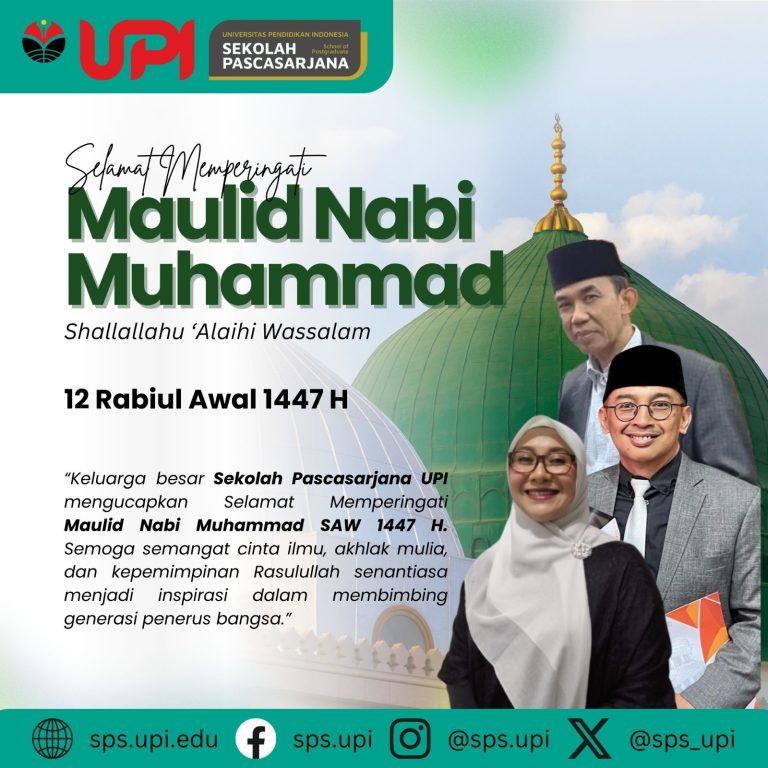 Sekolah Pascasarjana UPI Peringati Maulid Nabi Muhammad SAW 1447 H